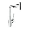 Фото смеситель для кухонной мойки hansgrohe metris select 73807000