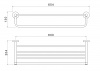 Фото полка для полотенец акватек европа цвет: хром aq4115cr