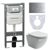 Унитаз с инсталляцией Сет 4 в 1 Ceramicanova CN4002_1001M_1000