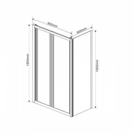 Фото душевой уголок vincea garda 90x90 см vsr-1g9090cl