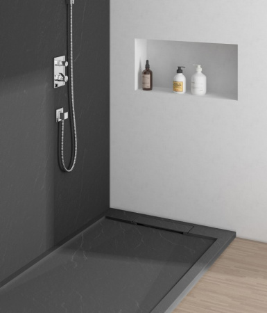 Фото поддон из искуственного камня esbano luxe 90x90 см esp-lx90b