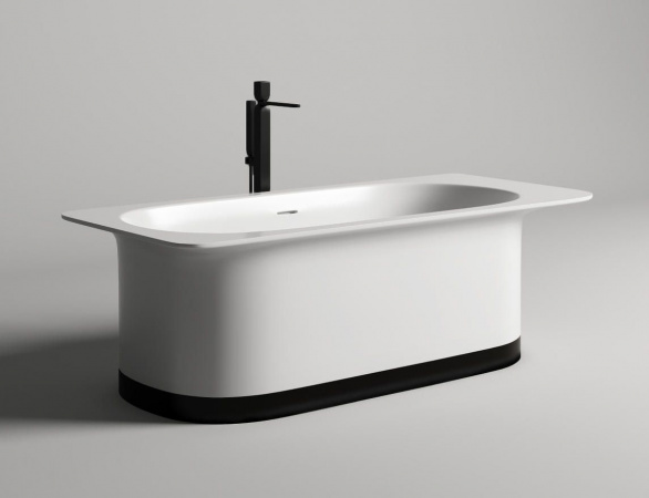 Фото ванна из искусственного камня salini ninfea 180x80 см 102721m матовая