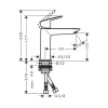 Фото смеситель для раковины hansgrohe logis 71255670