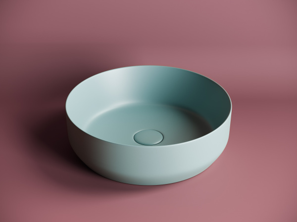 Фото раковина накладная ceramicanova element 39 см, цвет: зеленый cn6022mlg