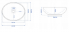 Фото раковина rea sofia stone 45 см rea-u9908