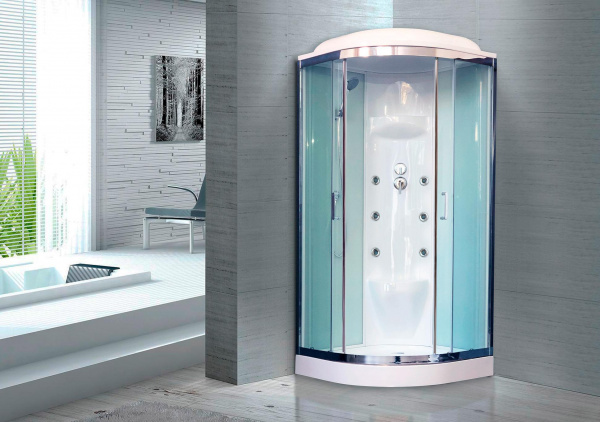 Фото душевая кабина royal bath нк rb100hk7-wt-ch 100x100 см