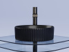 Фото раковина накладная ceramicanova element 36 см, цвет: черный cn6057mb