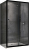 Душевое ограждение Abber Schwarzer Diamant 100x100 см AG30100BH-S100B