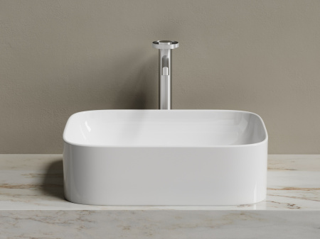 Фото раковина накладная ceramicanova element 50.5 см, цвет: белый cn6052