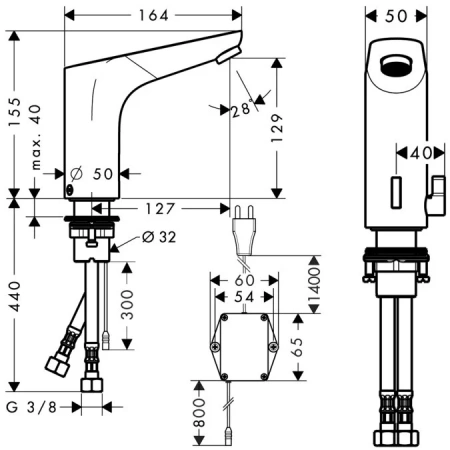 Фото термостатический смеситель для раковины hansgrohe focus 31173000