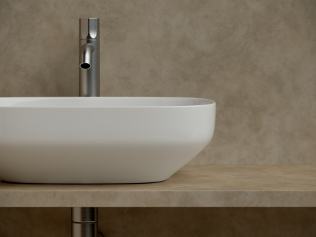 Фото раковина накладная ceramicanova element 50 см, цвет: белый cn5031