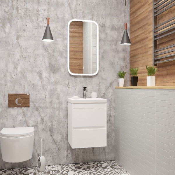 Фото тумба под раковину art&max family 40 см family-400-2c-so-bl