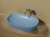 Фото раковина накладная ceramicanova element 60 см, цвет: голубой cn6049ml