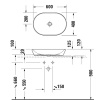 Фото раковина накладная duravit d-neo 60 см 2372601370