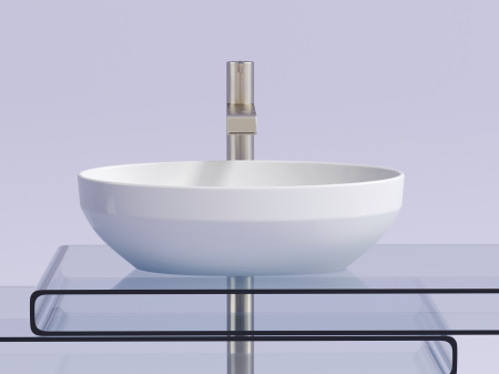 Фото раковина накладная ceramicanova element 50.2 см, цвет: белый cn6056