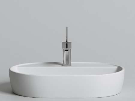 Фото раковина накладная ceramicanova element 60 см, цвет: белый cn6035