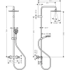 Фото душевая стойка hansgrohe vernis blend 26426670