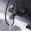 Фото смеситель для ванны am.pm x-joy black edition f85a10522
