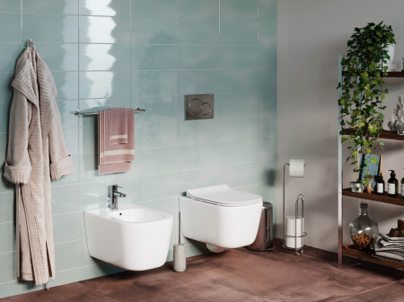 Фото унитаз подвесной, безободковый ceramicanova new day cn3005