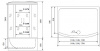 Фото душевая кабина timo standart t-6650 silver fabric 150x88 см