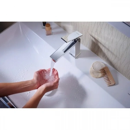 Фото смеситель для раковины hansgrohe tecturis e 73012000