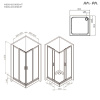 Фото душевое ограждение am.pm gem 90x90 см w90g-403-9090mt
