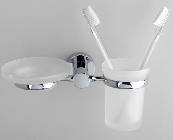 Фото держатель стакана и мыльницы wasserkraft donau k-9426
