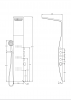 Фото душевая панель с гидромассажем taliente a04 ta-g-a04wcr