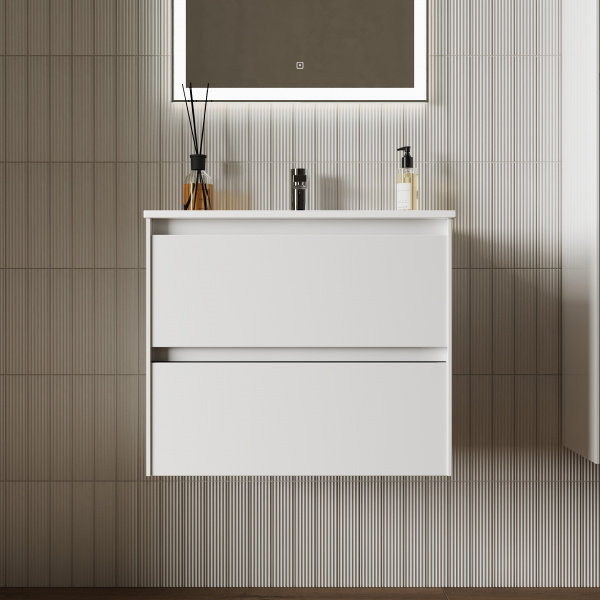 Фото тумба под раковину sancos cento 60 см, цвет: белый глянец cn60w