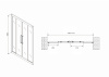 Фото душевая дверь abber schwarzer diamant 140 см ag33140h