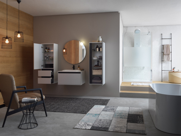 Фото тумба с раковиной kolpa-san pandora 110 см, цвет: белый oup 110wh