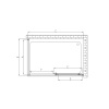 Фото душевое ограждение vincea alpha 80x100 см  vsr-3al8010cl