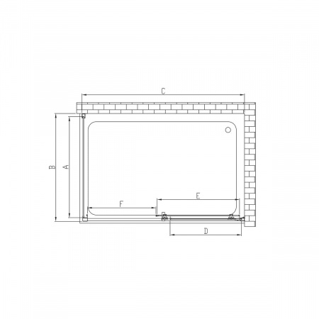 Фото душевое ограждение vincea alpha 80x100 см  vsr-3al8010cl