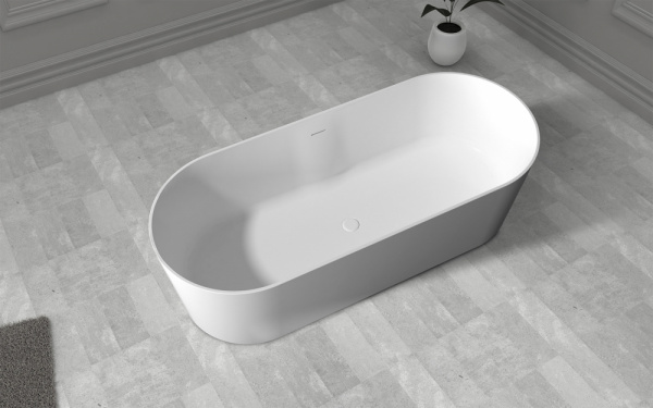 Фото ванна из искусственного камня abber stein as9614 180x75 см