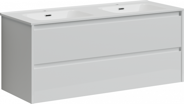 Фото тумба под раковину sancos libra 120 см, цвет: белый lb120-2w