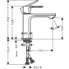 Фото смеситель для раковины hansgrohe rebris s 72520000