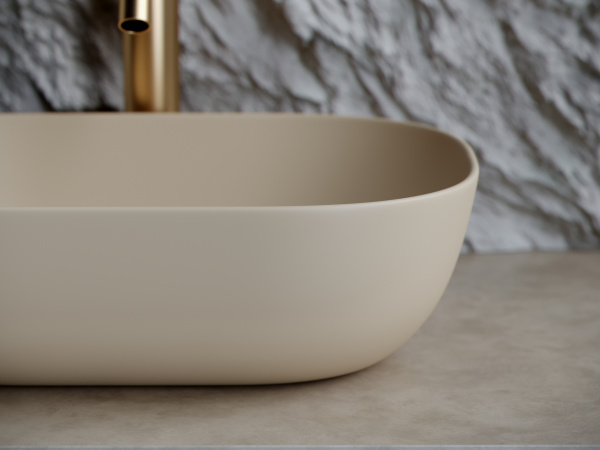 Фото раковина накладная ceramicanova element 45.5 см, цвет: капучино cn6009mc
