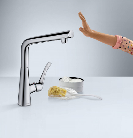 Фото смеситель для кухни hansgrohe metris select 14883800