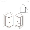 Фото душевое ограждение am.pm gem 80x80 см w90g-403-8080-mt