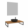 Фото консоль под раковину orka kestel 95 см, цвет: дуб 3001039