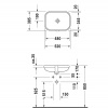 Фото раковина встраиваемая снизу duravit happy d.2 48 см 457480000