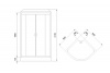 Фото душевая кабина royal bath hk rb90hk1-m-bl 90x90 см