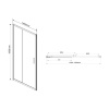 Фото душевая дверь vincea garda 140 см vds-1g140ch