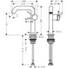 Фото смеситель для раковины hansgrohe tecturis s 73340000