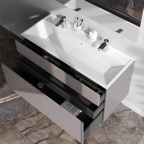 Фото тумба под раковину am.pm inspire v2.0  120 см цвет: серый m50afhx1203egm