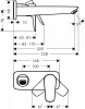 Фото смеситель для раковины hansgrohe talis e 71734700