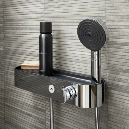 Фото термостатический смеситель для душа hansgrohe shower tablet select 24360000