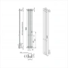 Фото электрический полотенцесушитель indigo  style 4 pro 120/18 lspre120-18wmrt