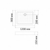 Фото поддон акриловый bandhours rectangular 912-tray 90x120 см