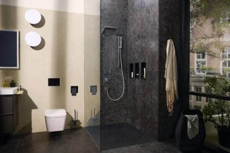 Фото термостатический смеситель для душа hansgrohe shower select comfort q 15588140